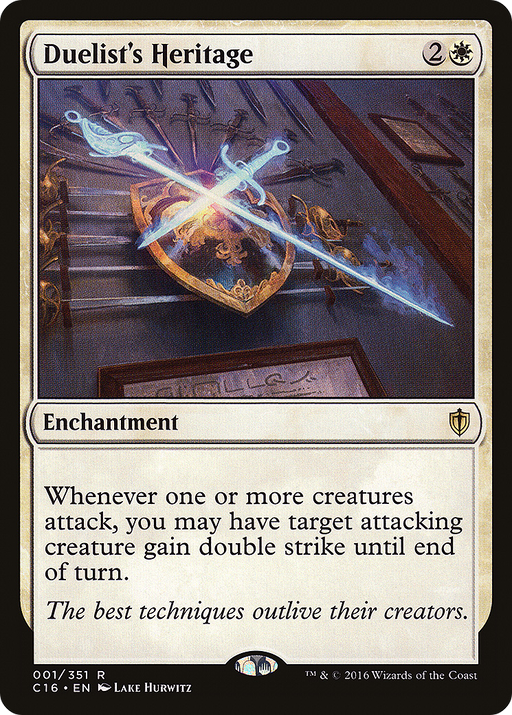 Duelist's Heritage (C16-001) [Commander 2016] MTG Single Wizards of the Coast