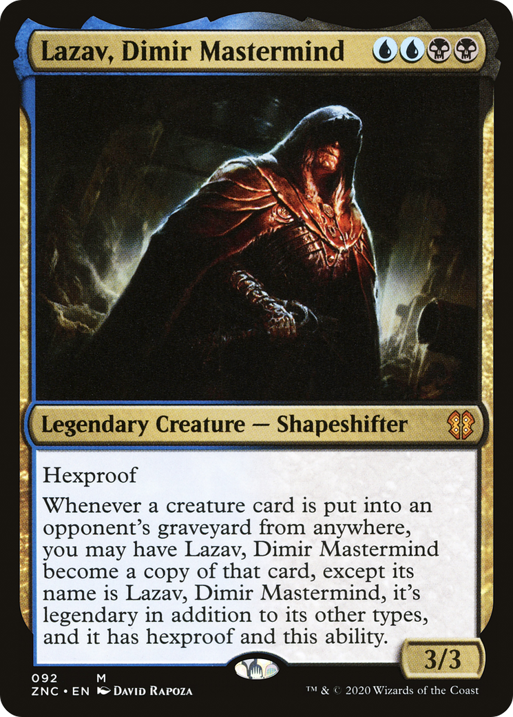 Lazav, Dimir Mastermind (ZNC-092) [Zendikar Rising Commander] MTG Single Wizards of the Coast