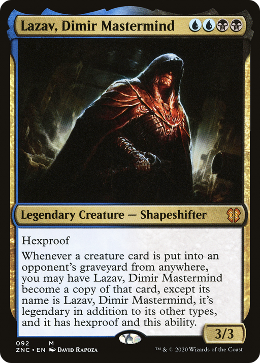 Lazav, Dimir Mastermind (ZNC-092) [Zendikar Rising Commander] MTG Single Wizards of the Coast