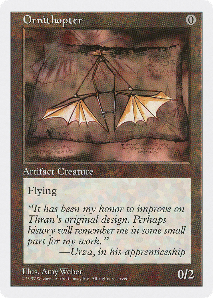 Ornithopter (5ED-393) [Fifth Edition] MTG Single Wizards of the Coast