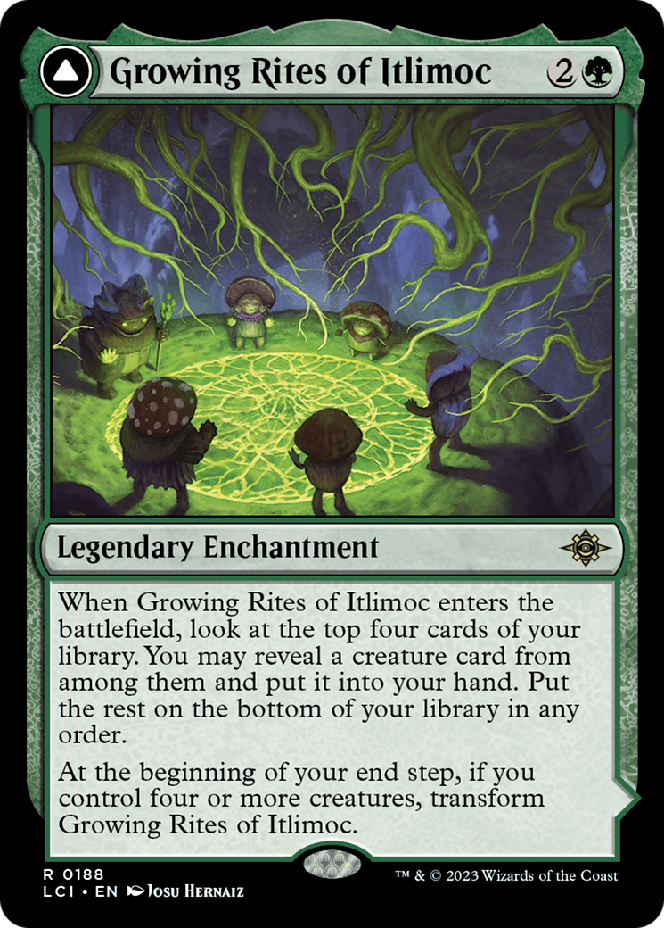 Growing Rites of Itlimoc (LCI-188) [The Lost Caverns of Ixalan] MTG Single Wizards of the Coast