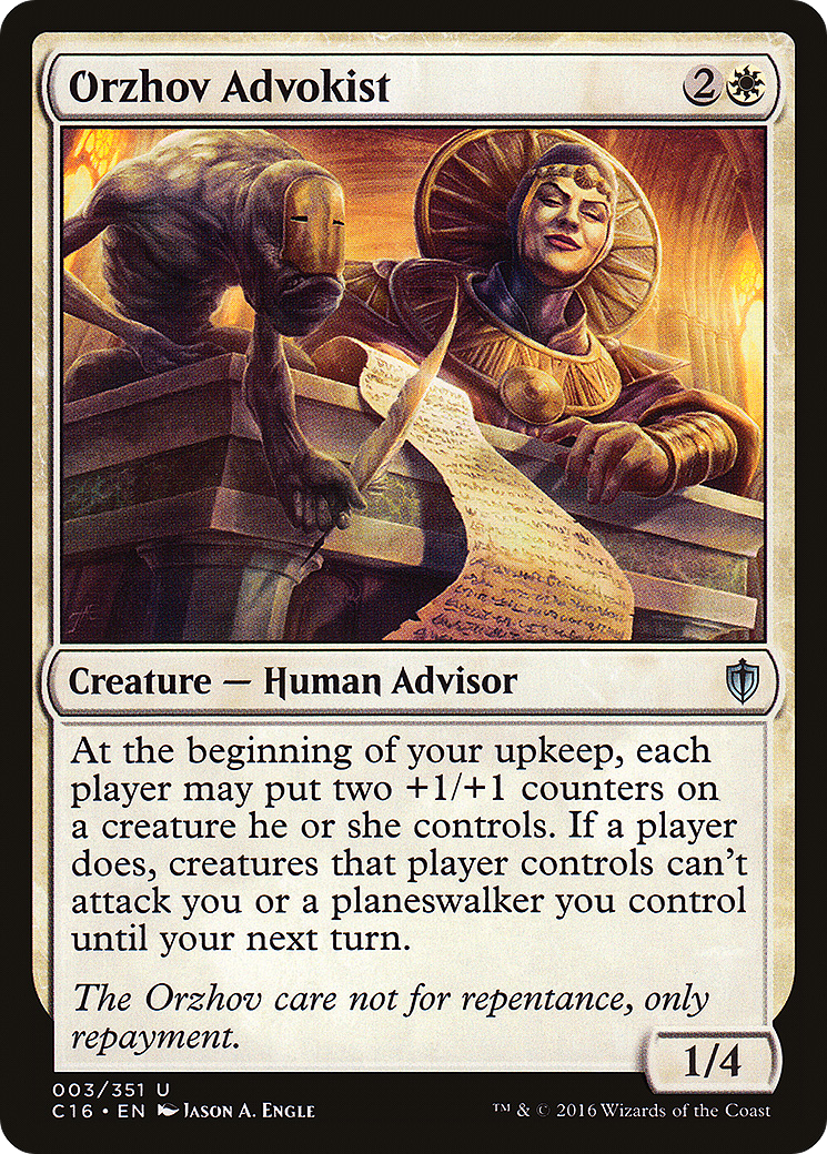 Orzhov Advokist [Commander 2016] MTG Single Magic: The Gathering   