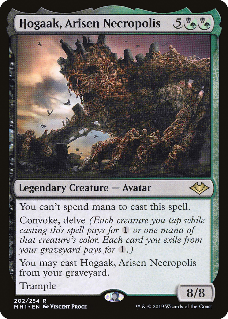 Hogaak, Arisen Necropolis (MH1-202) [Modern Horizons] Foil MTG Single Wizards of the Coast