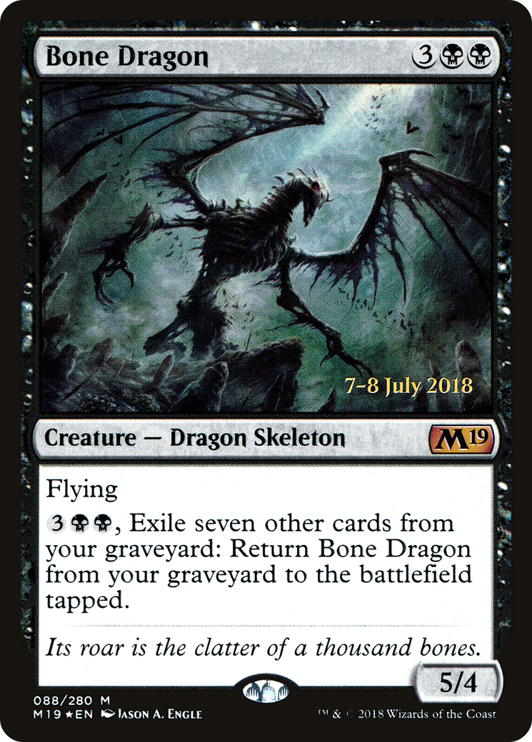 Bone Dragon (PRE-088) [Core Set 2019 Promos] Foil MTG Single Wizards of the Coast