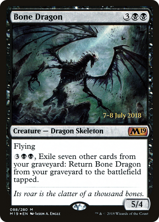 Bone Dragon (PRE-088) [Core Set 2019 Promos] Foil MTG Single Wizards of the Coast