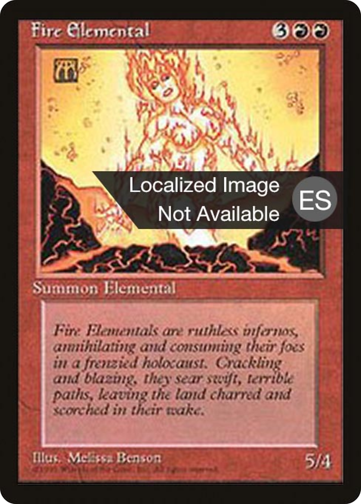 Fire Elemental (4BB-) [Fourth Edition Foreign Black Border] MTG Single Wizards of the Coast