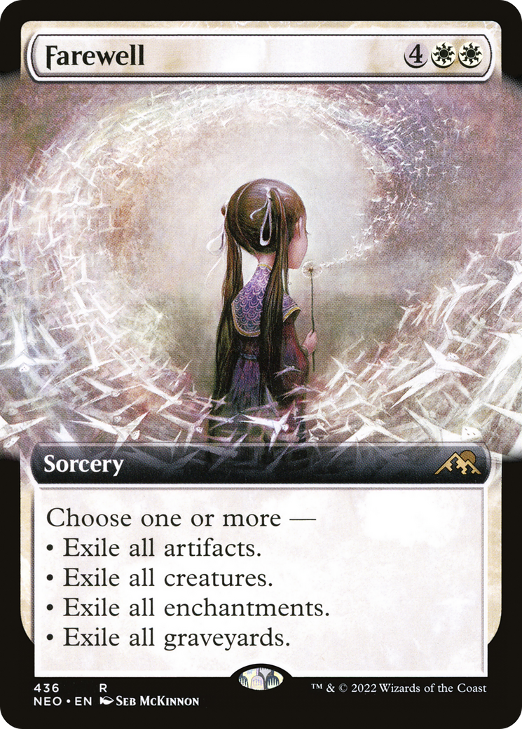 Farewell (NEO-436) [Kamigawa: Neon Dynasty] (Extended Art) Foil MTG Single Wizards of the Coast