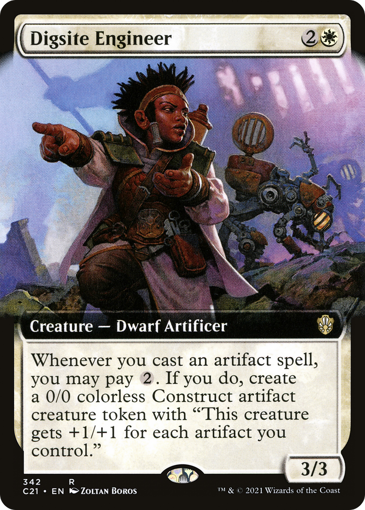 Digsite Engineer (C21-342) [Commander 2021] (Extended Art) MTG Single Wizards of the Coast