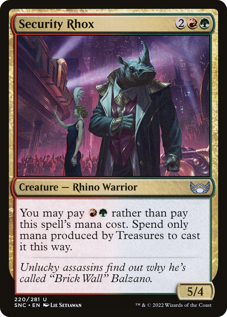 Security Rhox (SNC-220) [Streets of New Capenna] MTG Single Wizards of the Coast