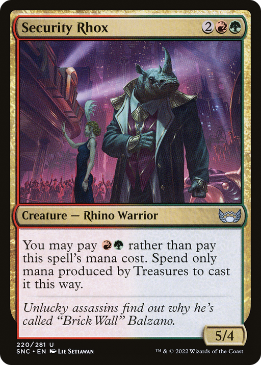 Security Rhox (SNC-220) [Streets of New Capenna] MTG Single Wizards of the Coast
