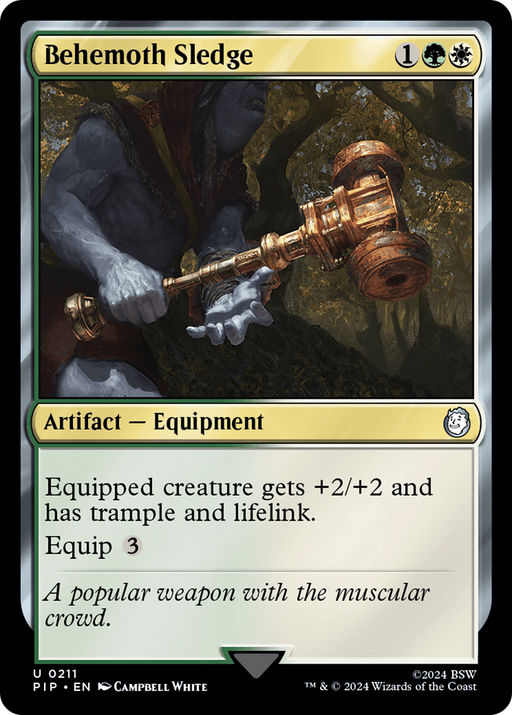Behemoth Sledge (PIP-211) [Fallout] Foil MTG Single Wizards of the Coast