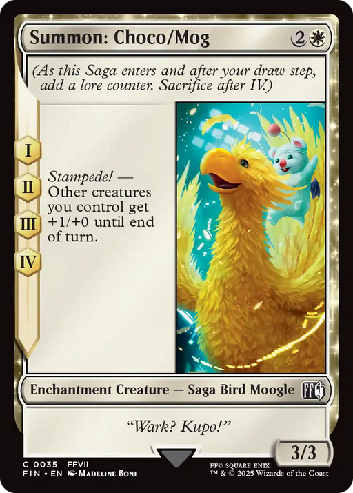 Summon: Choco/Mog (FIN-035) [FINAL FANTASY] MTG Single Wizards of the Coast