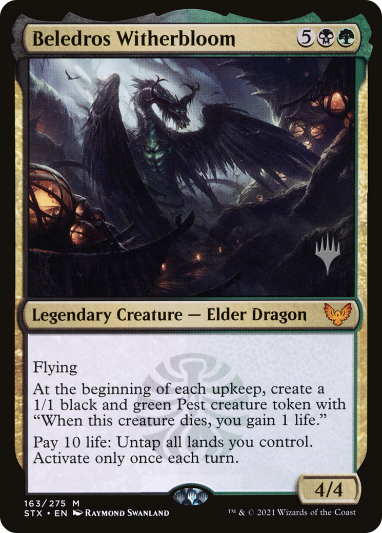 Beledros Witherbloom (PPSTX-163) [Strixhaven: School of Mages Promos] MTG Single Wizards of the Coast