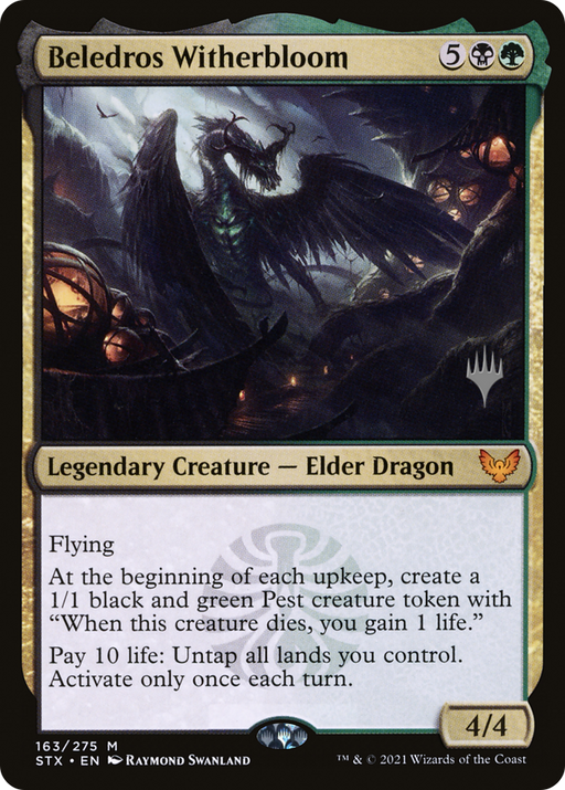 Beledros Witherbloom (PPSTX-163) [Strixhaven: School of Mages Promos] MTG Single Wizards of the Coast