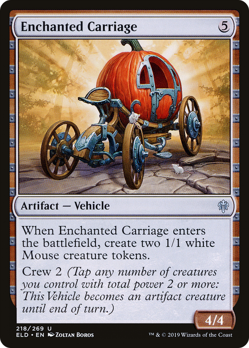 Enchanted Carriage (ELD-218) [Throne of Eldraine] MTG Single Wizards of the Coast