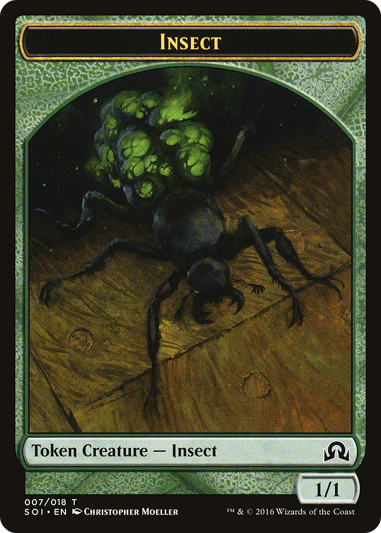 Insect Token (SOI-007) [Tokens] Shadows over Innistrad Tokens MTG Single Wizards of the Coast