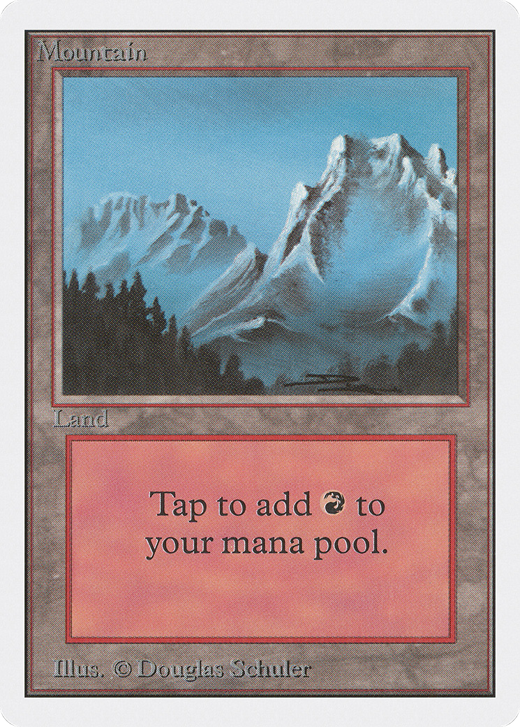 Mountain (2ED-298) [Oldschool] Unlimited Edition MTG Single Wizards of the Coast