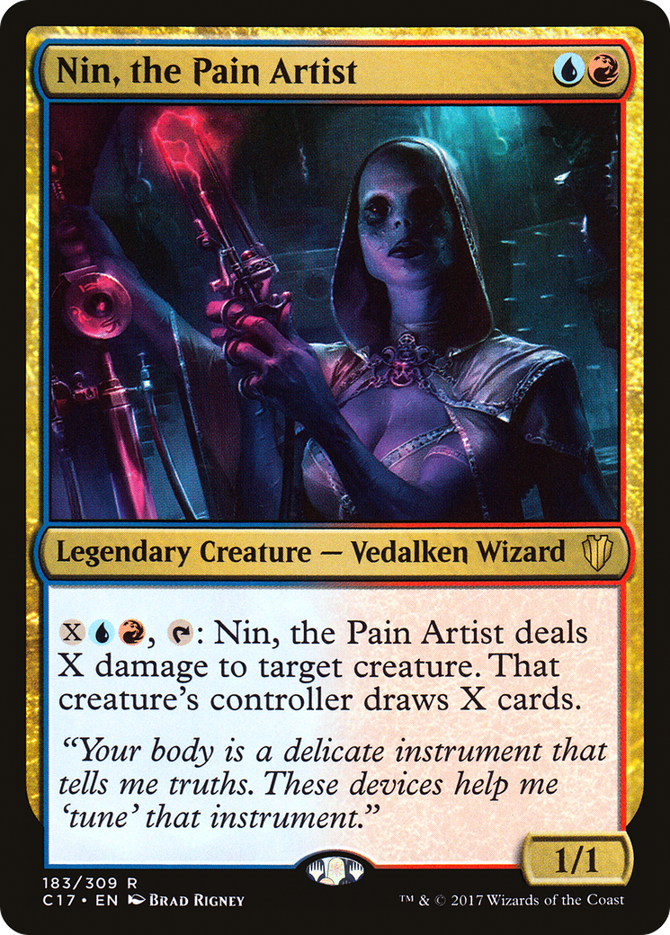 Nin, the Pain Artist [Commander 2017] MTG Single Magic: The Gathering