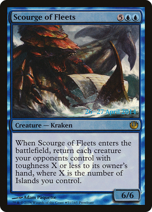 Scourge of Fleets (PRE-051) [Journey into Nyx Promos] Foil MTG Single Wizards of the Coast
