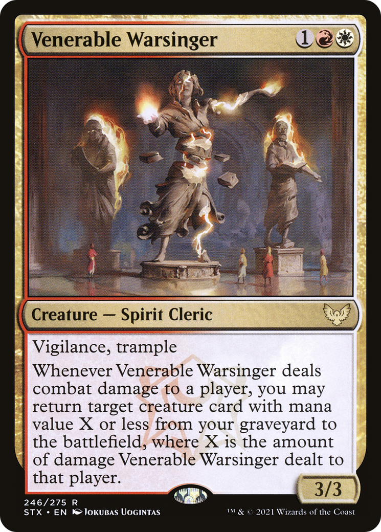 Venerable Warsinger (STX-246) [Strixhaven: School of Mages] Foil MTG Single Wizards of the Coast