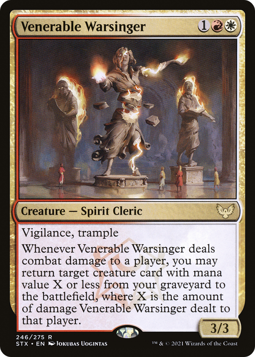 Venerable Warsinger (STX-246) [Strixhaven: School of Mages] Foil MTG Single Wizards of the Coast