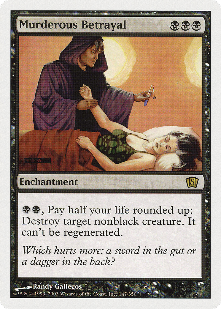 Murderous Betrayal (8ED-147) [8th Edition] Foil MTG Single Wizards of the Coast