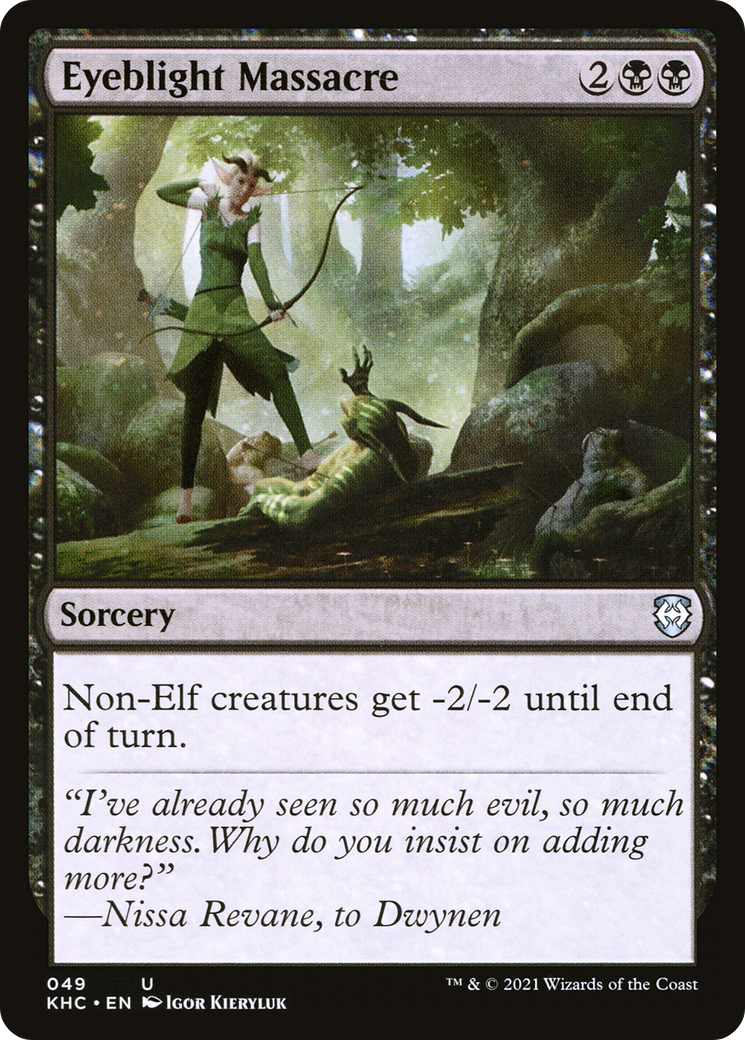Eyeblight Massacre (KHC-049) [Kaldheim Commander] MTG Single Wizards of the Coast