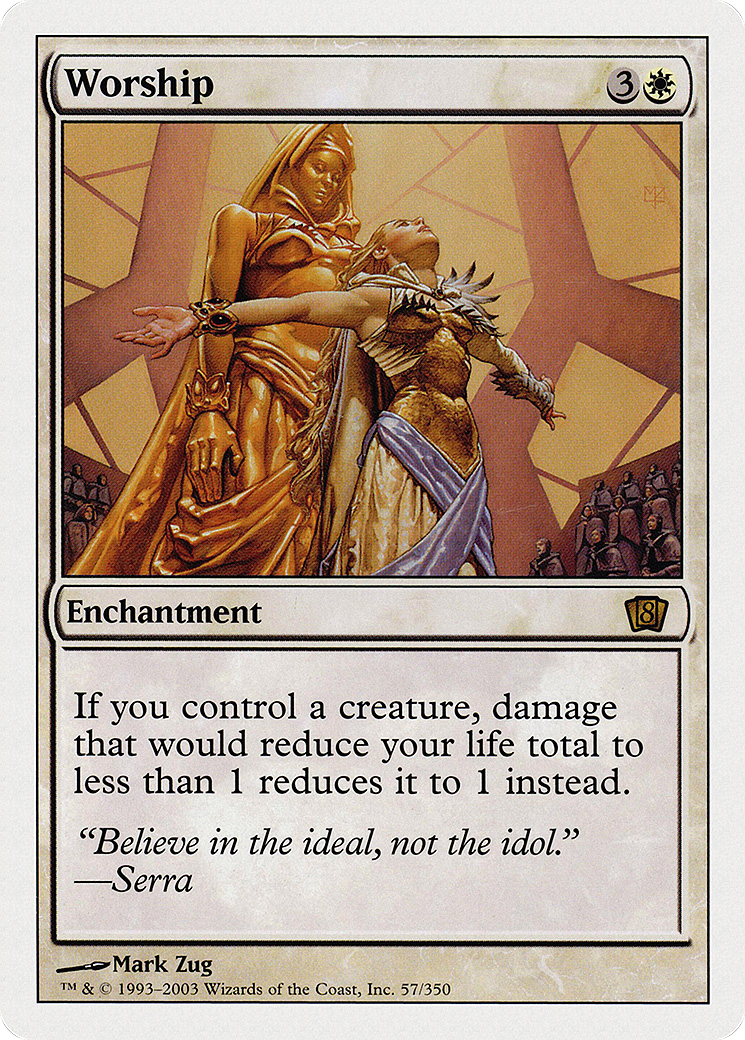 Worship (8ED-057) [8th Edition] MTG Single Wizards of the Coast