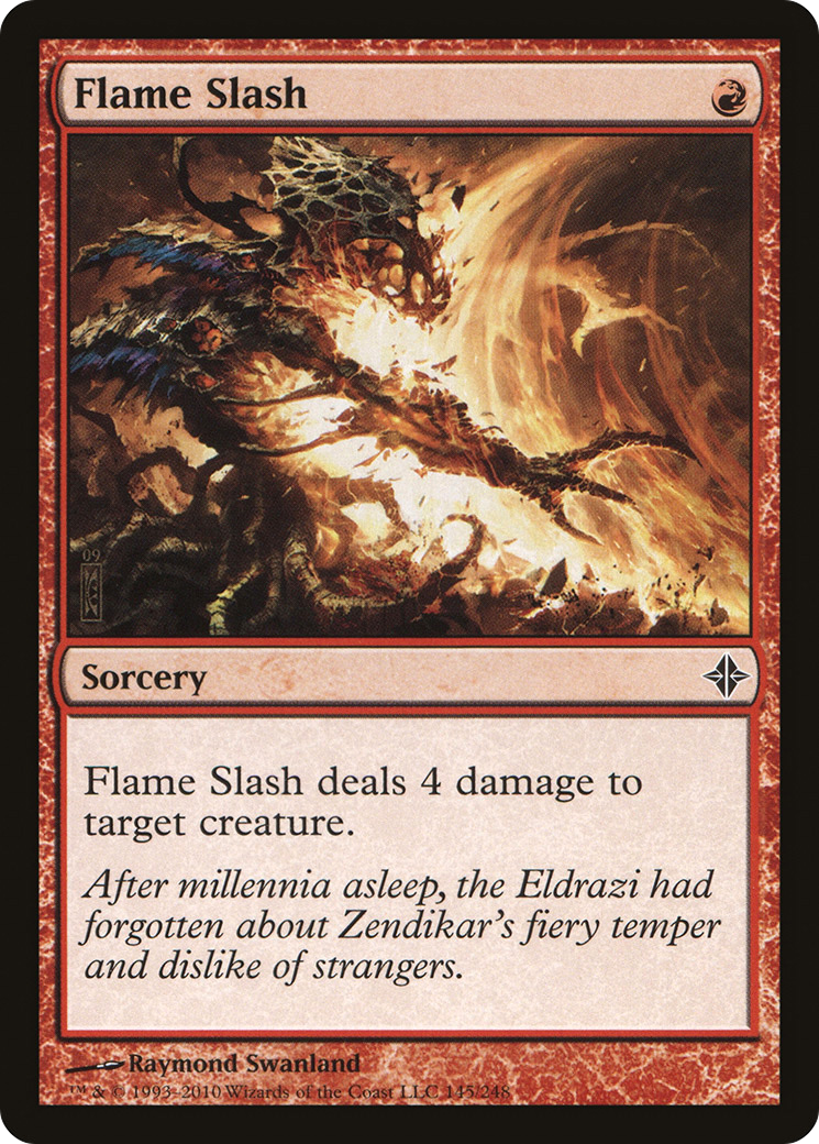 Flame Slash [Rise of the Eldrazi] MTG Single Magic: The Gathering