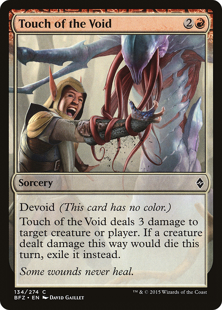 Touch of the Void (BFZ-134) [Battle for Zendikar] Foil MTG Single Wizards of the Coast
