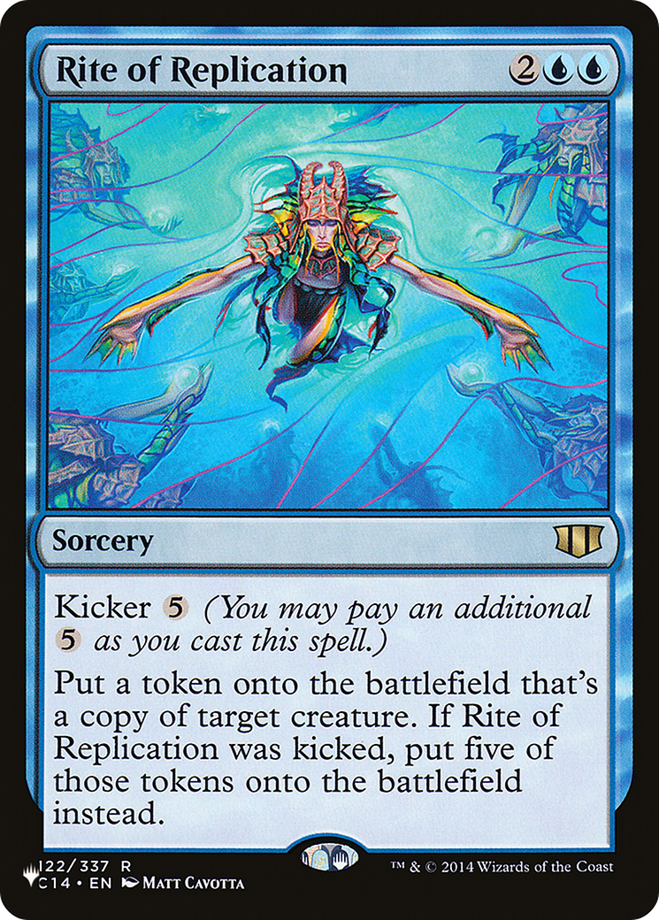Rite of Replication (C14) (LIST-122/337) [Mystery Booster] The List MTG Single Wizards of the Coast