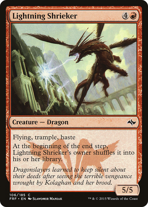 Lightning Shrieker (FRF-106) [Fate Reforged] Foil MTG Single Wizards of the Coast