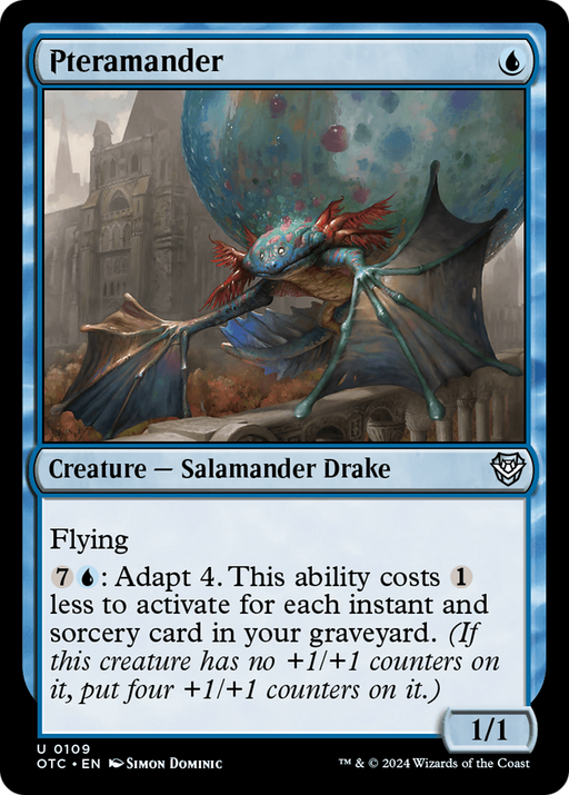 Pteramander (OTC-109) [Outlaws of Thunder Junction Commander] MTG Single Wizards of the Coast