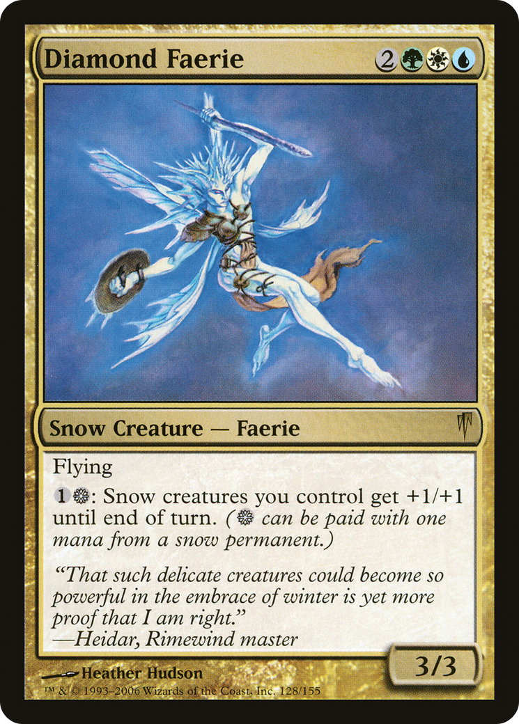 Diamond Faerie (CSP-128) [Coldsnap] MTG Single Wizards of the Coast