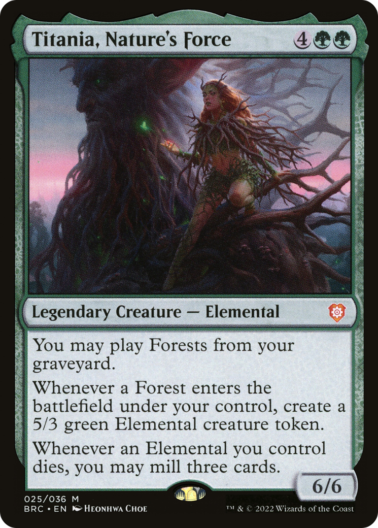 Titania, Nature's Force (BRC-025) [The Brothers' War Commander] Foil MTG Single Wizards of the Coast