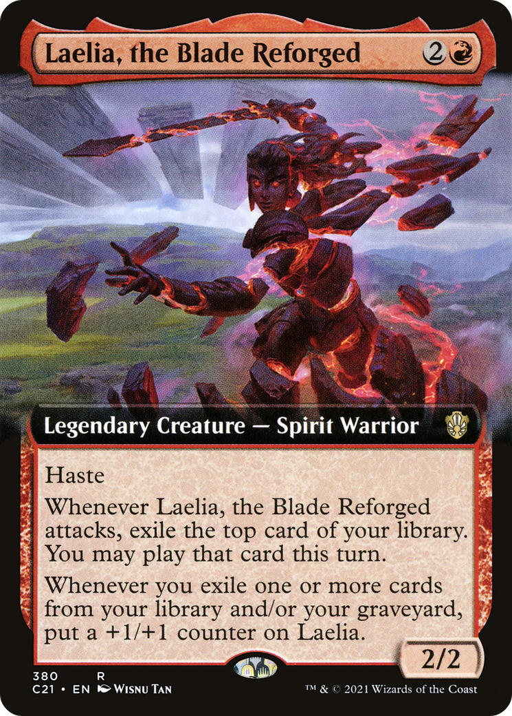 Laelia, the Blade Reforged (C21-380) [Commander 2021] (Extended Art) MTG Single Wizards of the Coast