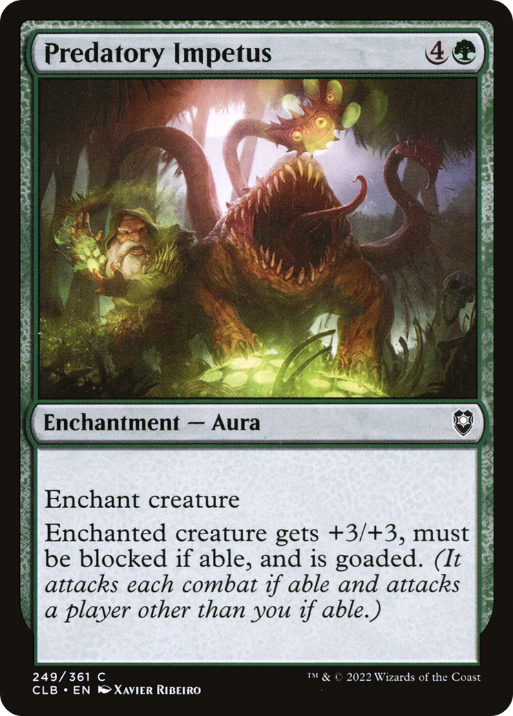 Predatory Impetus (CLB-249) [Commander Legends: Battle for Baldur's Gate] Foil MTG Single Wizards of the Coast
