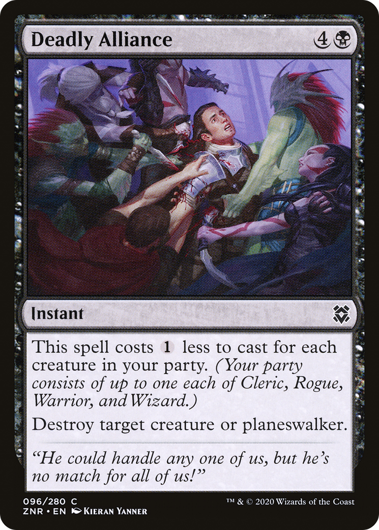 Deadly Alliance (ZNR-096) [Zendikar Rising] Foil MTG Single Wizards of the Coast