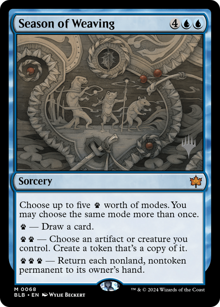 Season of Weaving (PPBLB-068) [Bloomburrow Promos] MTG Single Wizards of the Coast