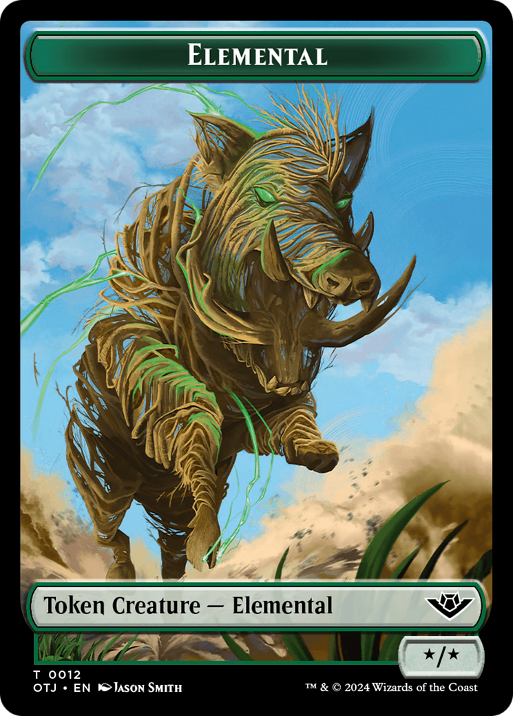 Elemental (TOTJ-012) [Tokens] Outlaws of Thunder Junction Tokens Foil MTG Single Wizards of the Coast