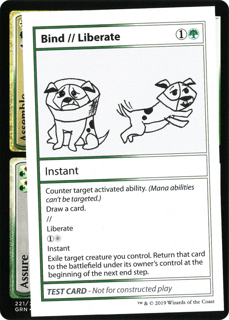 Bind // Liberate (No PW Symbol) (CMB1-) [Mystery Booster] Playtest Cards 2021 MTG Single Wizards of the Coast