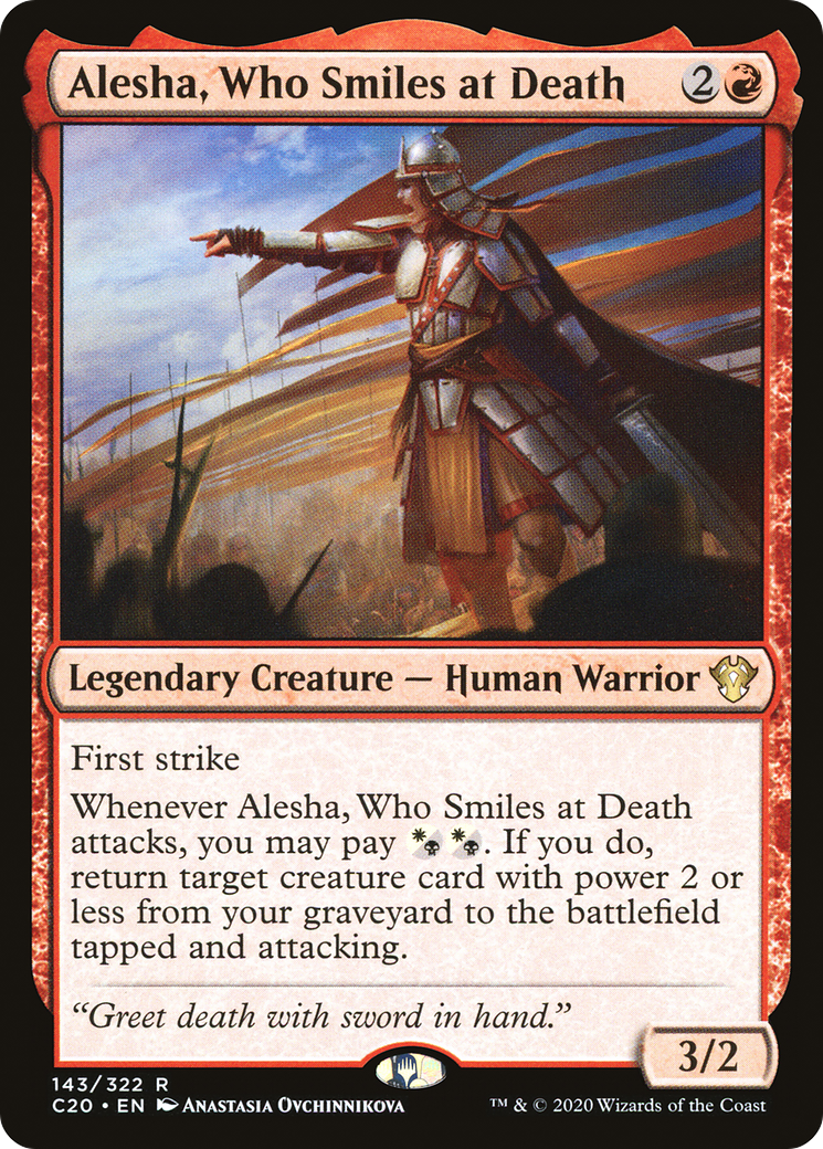 Alesha, Who Smiles at Death (C20-143) [Commander 2020] MTG Single Wizards of the Coast