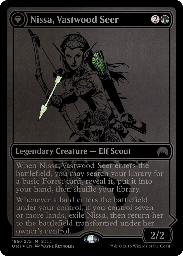 Nissa, Vastwood Seer // Nissa, Sage Animist [San Diego Comic-Con 2015] MTG Single Magic: The Gathering