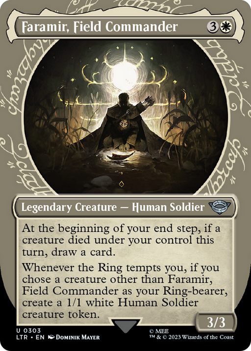 Faramir, Field Commander (LTR-303) [The Lord of the Rings: Tales of Middle-earth] (Showcase) (Borderless) MTG Single Wizards of the Coast