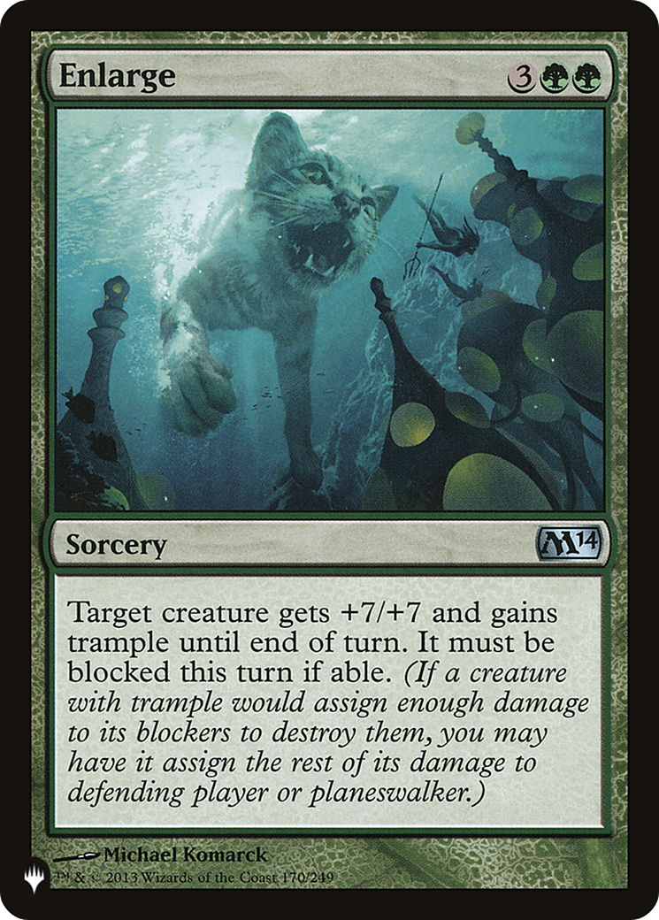 Enlarge (LIST-M14-170) [Mystery Booster] The List MTG Single Wizards of the Coast