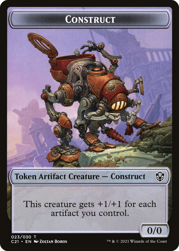 Construct (TC21-023) [Tokens] Commander 2021 Tokens MTG Single Wizards of the Coast