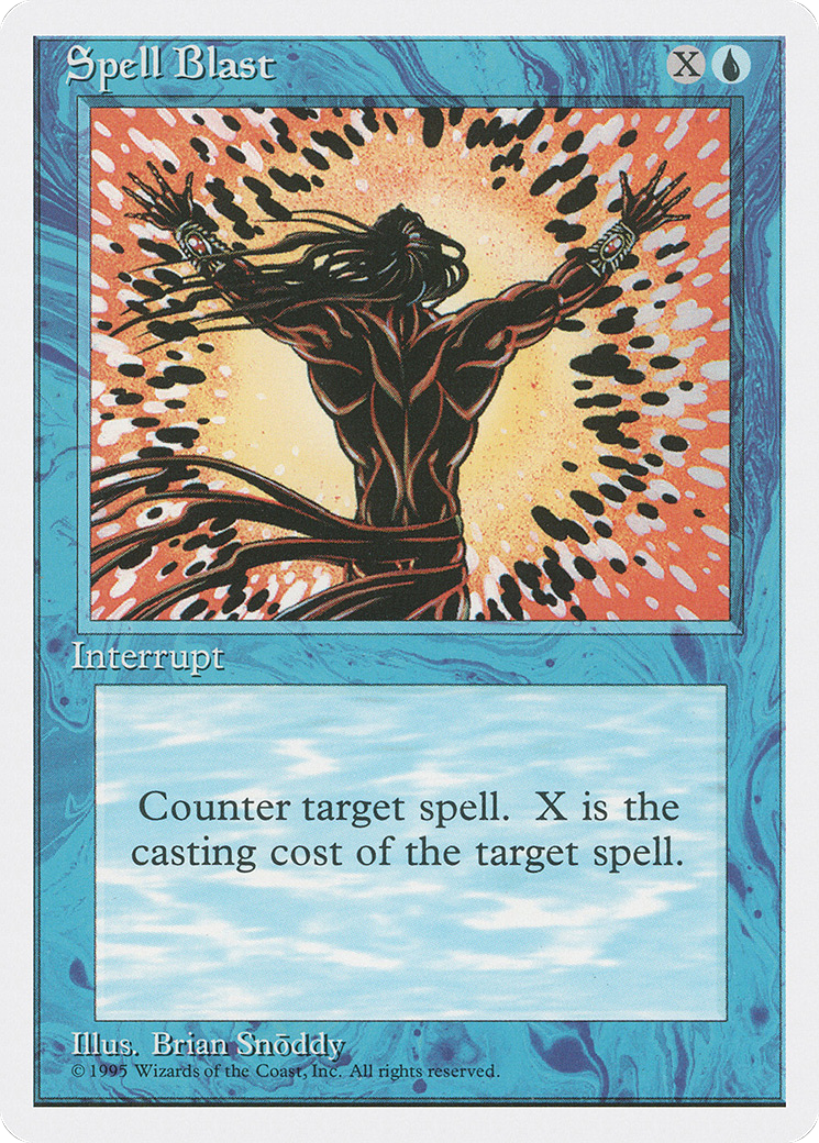Spell Blast (4ED-103) [Fourth Edition] MTG Single Wizards of the Coast
