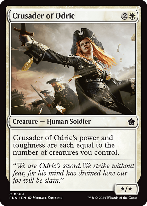 Crusader of Odric (FDN-569) [Foundations] MTG Single Wizards of the Coast