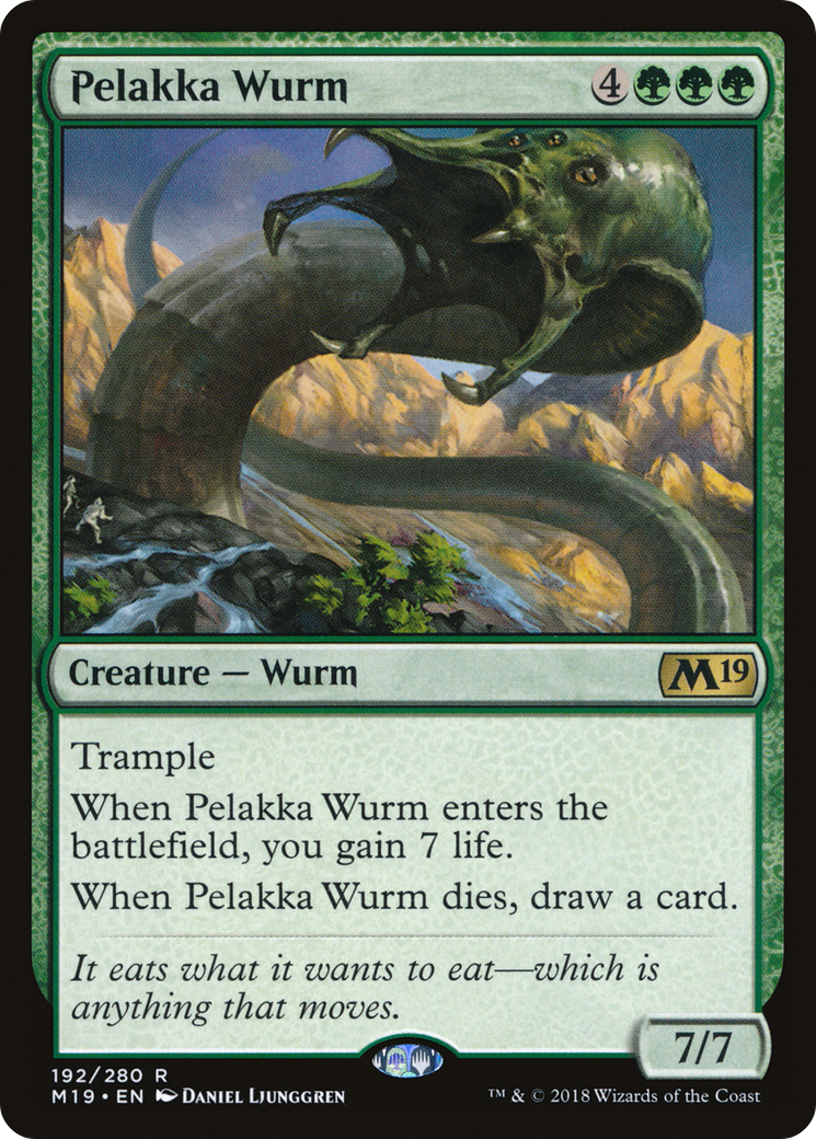 Pelakka Wurm (M19-192) [Core Set 2019] MTG Single Wizards of the Coast