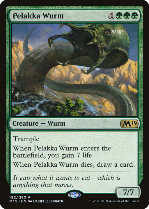 Pelakka Wurm (M19-192) [Core Set 2019] MTG Single Wizards of the Coast